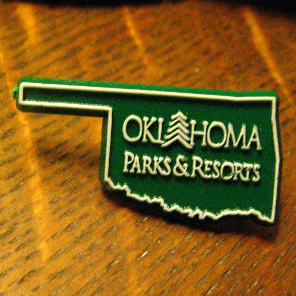Oklahoma Parks & Resorts Vintage Lapel Pin